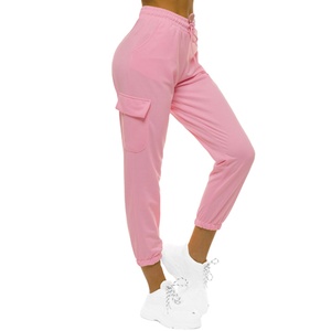 ¡Novedad de 2025! Pantalones para correr de lana de algodón para mujer, pantalones elásticos de 4 vías, estilo frontal plano estampado personalizado para correr - Product Image 4