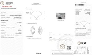 Diamante Cultivado en Laboratorio con Corte Marquesa de 3 Quilates, Color Rosa Intenso, Claridad VS, Certificado por IGI, para Joyería - Product Image 2