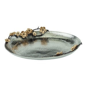 Plateau de service en aluminium d'aspect classique pour une décoration sur le thème vintage avec une touche artisanale et un matériau résistant à la rouille - Product Image 6