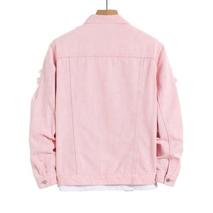 แจ็คเก็ตยีนส์ผู้ชายและผู้หญิง ปกพับได้ สไตล์สตรีทแวร์สุดเท่ แจ็คเก็ตยีนส์สำหรับฤดูหนาว - Product Image 2