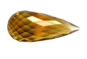 พลอยซิทรินหินธรรมชาติทรงลูกแพร์ประดับพลอยซิทรีนหินบราซิลที่ได้รับการรับรองคุณภาพสูง - Product Image 3