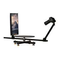 Support TV en alliage d'aluminium RAUBAY avec rotation à 360 degrés (version standard) - Plateau tournant professionnel pour la photographie - Fonctionnement manuel