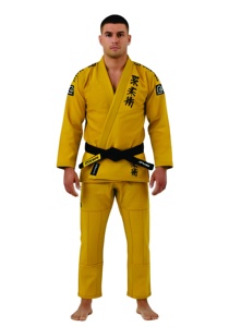 Uniforme de Jiu-Jitsu Jaune de Haute Qualité 100% Coton Respirant Entièrement Personnalisable – Le Meilleur Vendeur en Tenues d'Arts Martiaux - Product Image 2