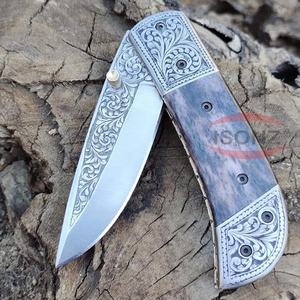 มีดพับกระเป๋าเหล็กดามัสกัสอเนกประสงค์ที่ทันสมัยแบบกําหนดเอง - Product Image 1