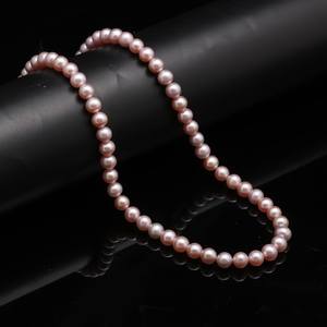 Ensemble de bijoux perlés faits à la main en argent sterling et or, perles d'eau douce blanches de 8 mm, qualité AAA, vintage, unisexe, pour anniversaire, fiançailles - Product Image 4