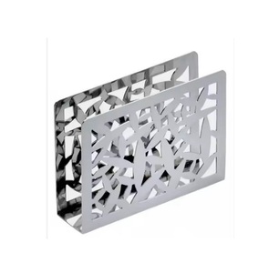 Porte-serviettes de forme carrée en métal porte-mouchoirs de couleur noire pour hôtel, restaurant et bureau - Product Image 2