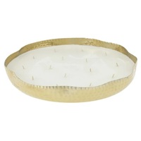 Porte-bougie votif de haute qualité, design incurvé, plaqué or, fait à la main, avec couleur et logo personnalisés pour la décoration de Noël à la maison