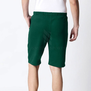 Pantalones cortos de gimnasio de calle alta para hombre, ligeros, cintura media, cierre elástico, patrón sólido, decoraciones de bolsillo, logotipo personalizado, transpirable - Product Image 3