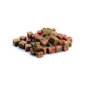 Spuntini di nutrizione naturale bistecca carne e verdure grano gratis per cani 75 Gr