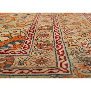 Alfombra de Seda Anudada a Mano Gulmarg, Grande, Rectangular, con Medallón Rojo Naranja, Modelo Pae-5397, para Pasillo, Sala de Estar - Product Image 3