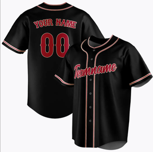 Última camiseta de béisbol de diseño personalizado bajo MOQ OEM barato en blanco de moda uniforme de béisbol sublimación Impresión digital cosido uniforme - Product Image 2