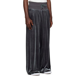 Ensemble de survêtement pour homme de haute qualité, veste en molleton à fermeture éclair à manches longues vintage d'hiver, ourlet latéral à revers, pantalon large à jambes larges - Product Image 4