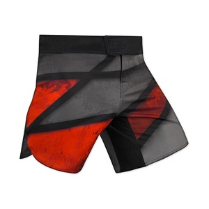 Quick Dry <b>Knee</b> Length Nonwoven Solid MMA Shorts Custom <b>Patches</b> Heat-Transfer Printed Breathable Customizable - Product Image 1