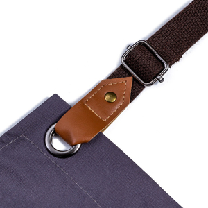 Delantal de cocina de mezclilla de algodón personalizado al por mayor 2026 con correa ajustable, hebilla y bolsillo, accesorios de ropa - Product Image 5