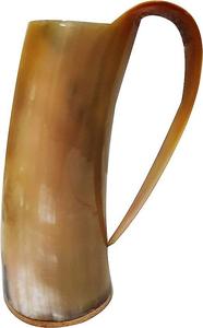 Authentic Eco-Friendly Viking Horn <b>Mug</b> Handmade Buffalo Horn Food Grade Medieval Style Religious Feng Shui Animal Beer <b>Mug</b> - Product Image 5