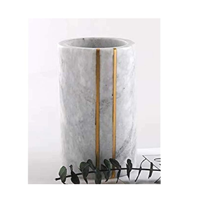 Marble <b>Champagne</b> Chiller Ice <b>Bucket</b> with <b>Stand</b> on <b>and</b> Wood Base for Bar Party Decor/Beverage Wine Selling - Product Image 2