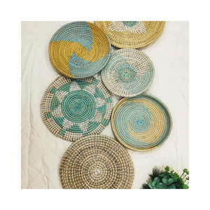 Plaque à suspendre en jonc de mer biologique pour la décoration-Art mural, dessous de verre et tapis de table faits à la main et écologiques-Qualité d'exportation vietnamienne - Product Image 6