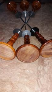 OEM cetrería percha de madera 6 pulgadas placa superior con Astroturf original tres piezas perca - Product Image 6