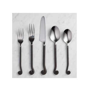 Meilleur ensemble de couverts en métal au Design Unique, Design Simple avec des couverts finis en or et en argent, ensemble de couverts en acier inoxydable - Product Image 5
