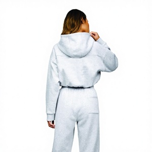 Dernières femmes Lexiure French Terry Lettre Impression Survêtement 2 pièces Jogger Set Respirant Hiver Survêtement Technique Lavée - Product Image 1