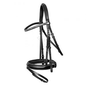 Brida de Cuero Vacuno de Alta Calidad para Caballo, Cincha Ecuestre Occidental, Equipo de Carreras, Color Negro Marrón, Brida de Latón Duradera - Product Image 1