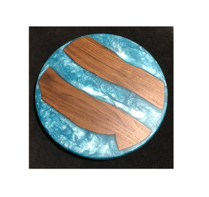 Madera y resina negro Lazy Susan Organizador Cocina Tocadiscos para gabinete forma redonda y al mejor precio - Product Image 6