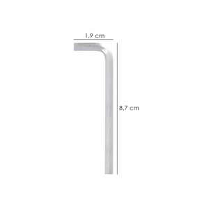 Chiave Allen Lunga in Acciaio Cromo Vanadio Professionale 2,5 mm - Product Image 2