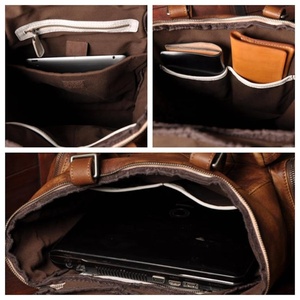 Mochila de cuero Mochila personalizada 14 "Laptop Regalo de aniversario Diario para regalos de San Valentín LBK-0094B - Product Image 5