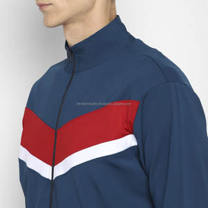 Survêtement Homme de Haute Qualité en Coton/Polyester Designs Personnalisés Fermeture Éclair Complète Manches Longues Écologique Coupe-Vent Confortable - Product Image 3