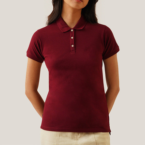 Chemises pour femmes en tricot durable 100% coton respirant à séchage rapide, style décontracté, col propre - Product Image 1