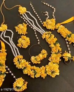 Ensemble de bijoux de mariage islamique élégant et tendance, personnalisable, Mehndi, collier de mariée multicouche en perles faites à la main, Tikka - Product Image 2