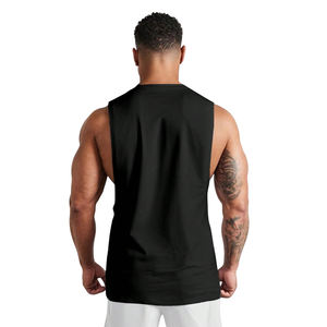 Latest Design Custom High Quality Gym Casual Sports <b>Men</b> Muscle Sleeveless <b>Shirt</b> Tank Top Cotton Polyester Oversized Tank Top - Product Image 6