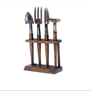 Outils de cultivateur de jardin en métal d'utilisation durable avec ensemble d'outils de jardin pelles de jardinage indiennes bêche avec manche en bois - Product Image 6