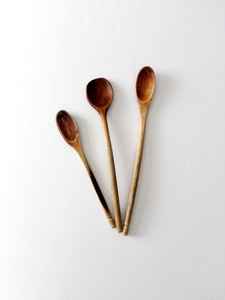 Cucharas de madera de teca antiadherentes de 6 piezas con utensilios de cocina pulidos con espejo para ocasiones de fiesta - Product Image 2