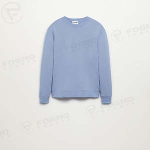 Sudadera de Cuello Redondo Lisa 100% Algodón para Hombre, Sudaderas Casuales con Logotipo Personalizado al por Mayor, Sudadera Básica Suave y Cómoda para Hombre - Product Image 6