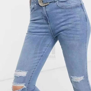 Pantalones vaqueros transpirables y ecológicos para mujer, los más vendidos, lavados, a precio económico, ligeros, de Alexandria Industries - Product Image 5