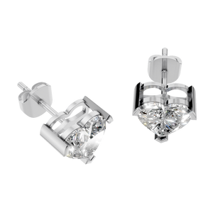 Pendientes de Botón Solitario de Moissanita de 2 Quilates, Oro Sólido de 14k, Chapado en Oro de 18k, Certificado IGI, para Compromiso de Mujer, Regalo Personalizable - Product Image 4