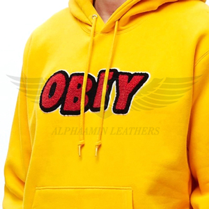 เสื้อฮู้ดแบบสวมหัวสำหรับผู้ชายผ้าคอตตอนปักลายด้วยกำมะหยี่ดีไซน์ไม่ซ้ำใครออกแบบโลโก้ของคุณเองได้ตามต้องการ - Product Image 5