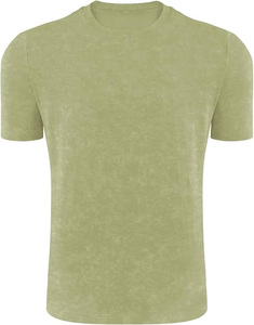 เสื้อยืดแขนสั้นผ้าฝ้ายถัก 100% แห้งเร็วสำหรับผู้ชาย สวมใส่สบาย เหมาะสำหรับออกกำลังกาย - Product Image 1