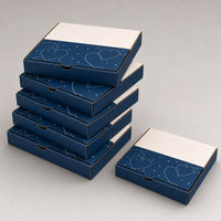 Boîte à pizza personnalisée pour la Saint-Valentin avec intérieur doublé de papier aluminium pour dîner romantique et emballage alimentaire à emporter pour les fêtes