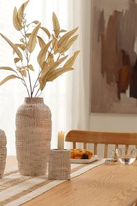 Panier de jardinière en rotin Design fabriqué à la main décoration intérieure et de balcon Pots de fleurs Mini conteneurs de plantes - Product Image 6