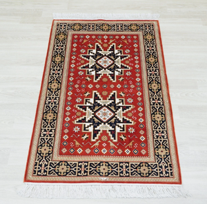 TAPIS NOEUD noué à la main de haute qualité laine afgan nouveau moderne brodé travail doublure motif tapis pour salon, chambres à coucher - Product Image 1