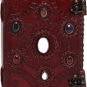 Carnet de notes en cuir pour hommes et femmes, Pages non linéaires, bloc-notes en pierre d'écriture avec Double serrure pour hommes et femmes, cadeaux en papier faits à la main 9x6 pouces - Product Image 1