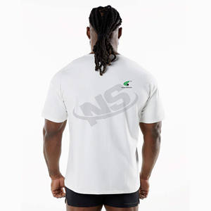 Top vente 100% coton coupe ample imprimé T-Shirt pour hommes conception personnalisée sérigraphie Logo personnalisé mode confortable - Product Image 2