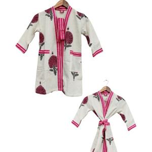 Kimono para niños y niñas, bata de baño, gofre de algodón transpirable multicolor suave para temporadas de verano e invierno - Product Image 1