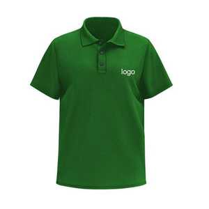 T-shirts polo en coton doux haute pureté personnalisés pour hommes anti-rides sur la taille des polos pour le personnel avec logo - Product Image 1