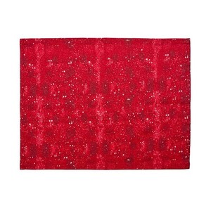 ROSEHAN Juego de Manteles Individuales Elegantes de Algodón 100%, 7 Piezas, Color Rojo, 35x45cm, Duraderos, Lavables, Tejidos, Diseño Sólido, Medianos - Product Image 1