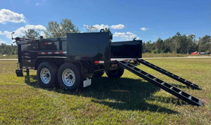 Heavy-Duty AMP 7x14 High side Dump <b>Trailer</b> for Farm Use Durable Hydraulic System with Gear Core Components for <b>Tractor</b> <b>Trailer</b> - Product Image 2