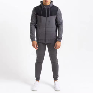 Conjunto Deportivo de 2 Piezas para Hombre, Estilo Urbano, Sudadera con Capucha + Pantalones con Cordón, 100% Algodón, Ropa Deportiva para Correr, Otoño 2025 - Product Image 4