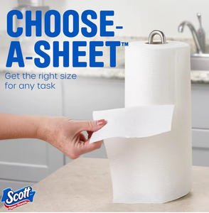 Suministro directo al 100%: Toallas de papel Scott Choose-A-Sheet, 6 rollos dobles, 12 rollos regulares EN STOCK - Product Image 4